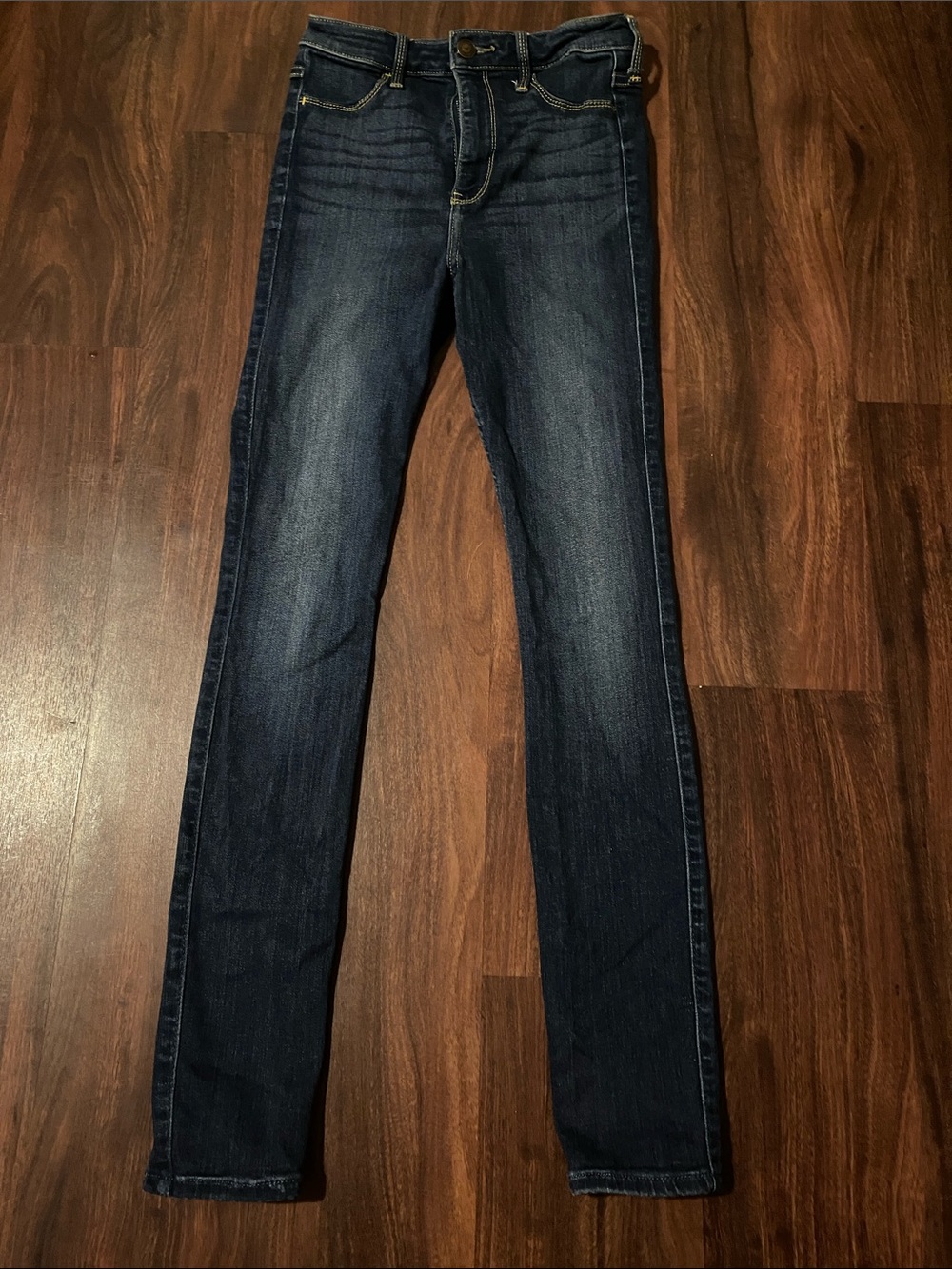 Hollister Women's Dark Indigo Skinny Jeans